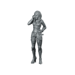Shayla Ali Citizen Cyberpunk Future War Miniature Resin Miniature 360 Spin 01
