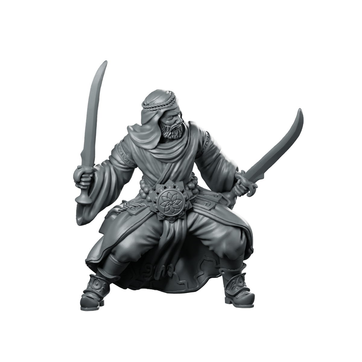Sheikh Miniature Desert Duelist Miniature 360 Spin 01