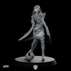 Shenwu Cyberpunk Miniature Hooded Swordfighter Sci-Fi Skirmish