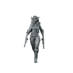 Sheriff Vienna D Western Miniature Female Gunslinger Miniature 360 Spin 01