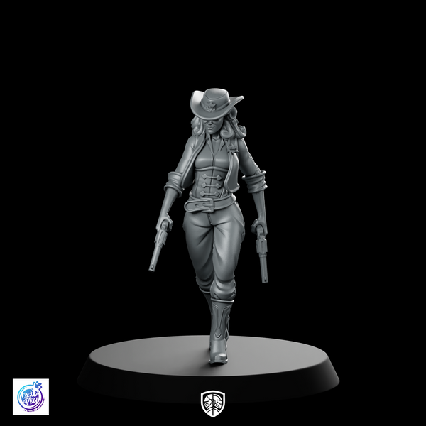 Sheriff Vienna D Western Miniature Female Gunslinger