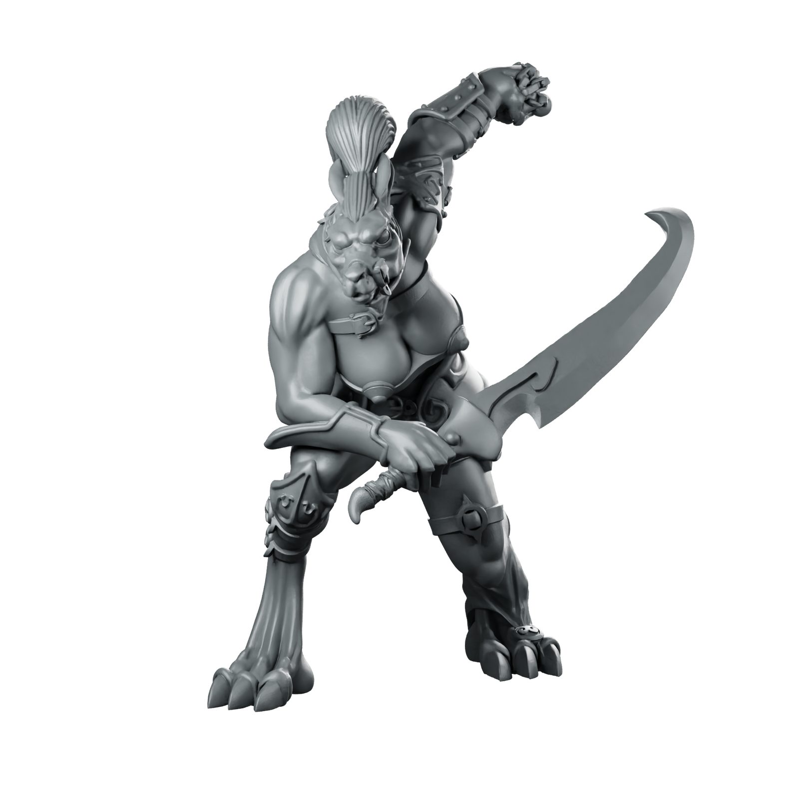 Shewolf 2 Miniature Feline Buccaneer Miniature 360 Spin 01