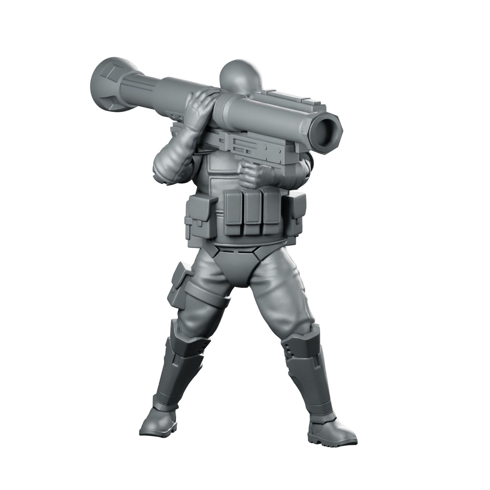 Shiba V1 Miniature Sci Fi Heavy Trooper Miniature 360 Spin 01