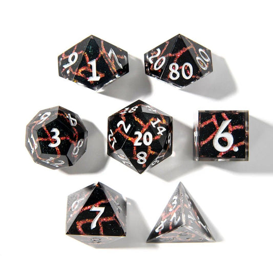 Shifting Sands | Art Core Dice| 7 Piece Set - Tabletop Dominion - We Print Miniatures