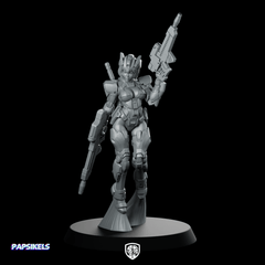 Shining Battle Asura Mecha Riflewoman - Papsikels Miniatures - We Print Miniatures