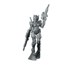 Shining Battle Asura Mecha Riflewoman - Papsikels Miniatures - We Print Miniatures