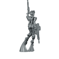 Shining Battle Asura Mecha Riflewoman - Papsikels Miniatures - We Print Miniatures