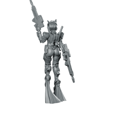 Shining Battle Asura Mecha Riflewoman - Papsikels Miniatures - We Print Miniatures