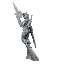 Shining Battle Asura Mecha Riflewoman - Papsikels Miniatures - We Print Miniatures
