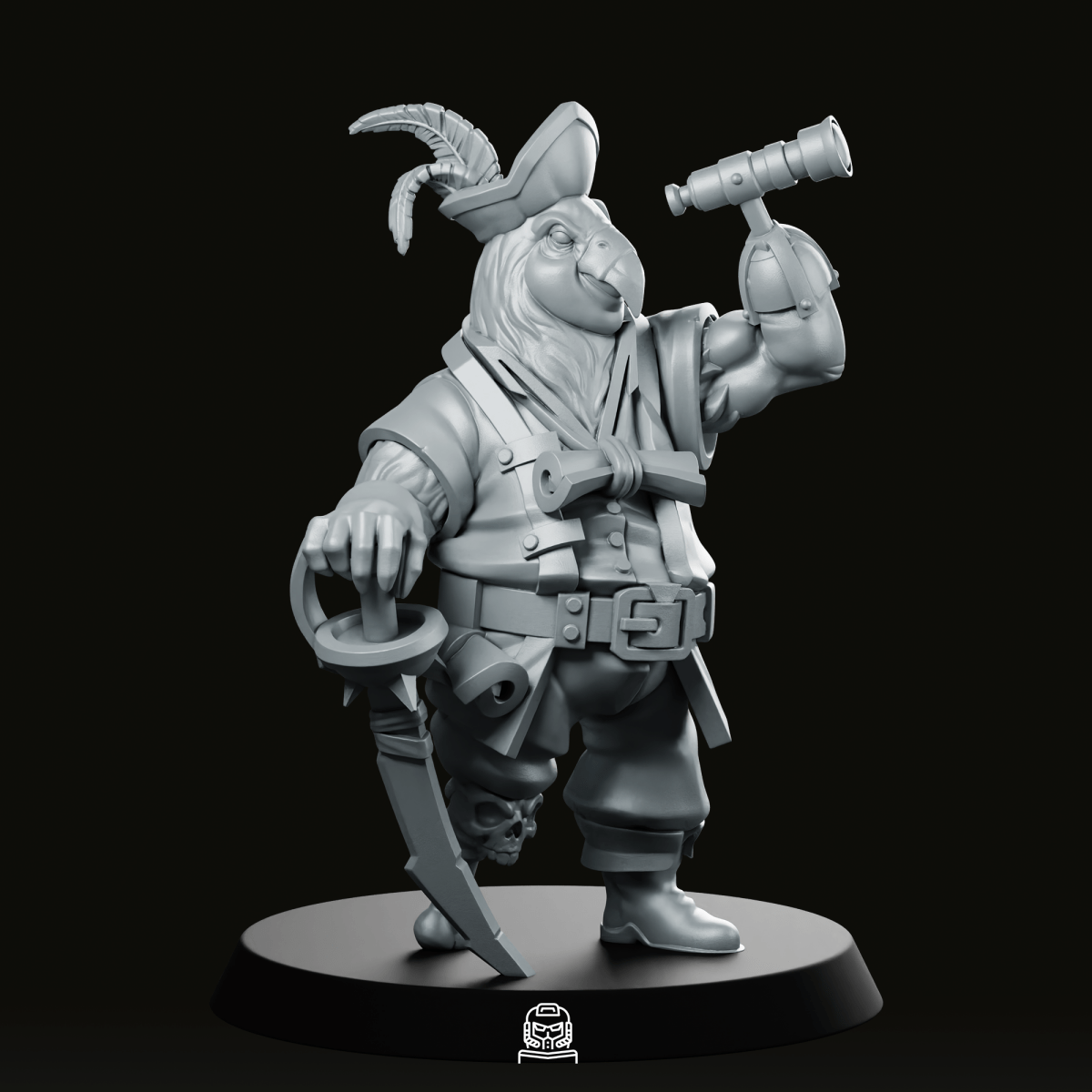 Ship Master Birdfolk Miniature - CastNPlay - We Print Miniatures