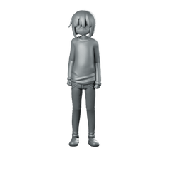 Shota Miniature Anime JRPG Fantasy Rogue Character - RN Estudio - We Print Miniatures