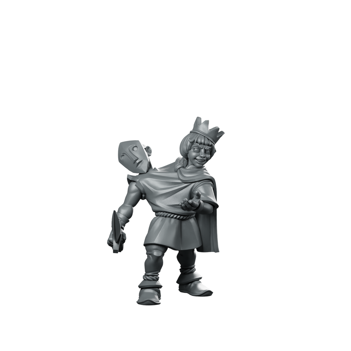 Siblings Miniature Crowned Child Masked Knight Miniature 360 Spin 01