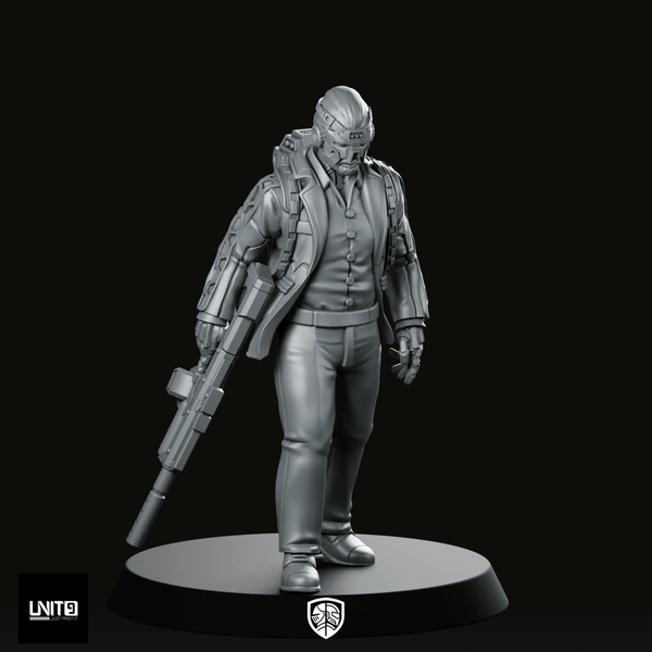 Silas Red Ledger Korr 3V2 Miniature - Unit9 - We Print Miniatures