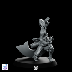 Silentclaw Jolt Miniature Fantasy Female Monk Assassin