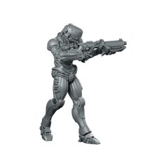Silicon Cyborg Trooper 1 Miniature Sci - Fi Resin - Papsikels Miniatures - We Print Miniatures