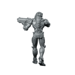 Silicon Cyborg Trooper 1 Miniature Sci - Fi Resin - Papsikels Miniatures - We Print Miniatures