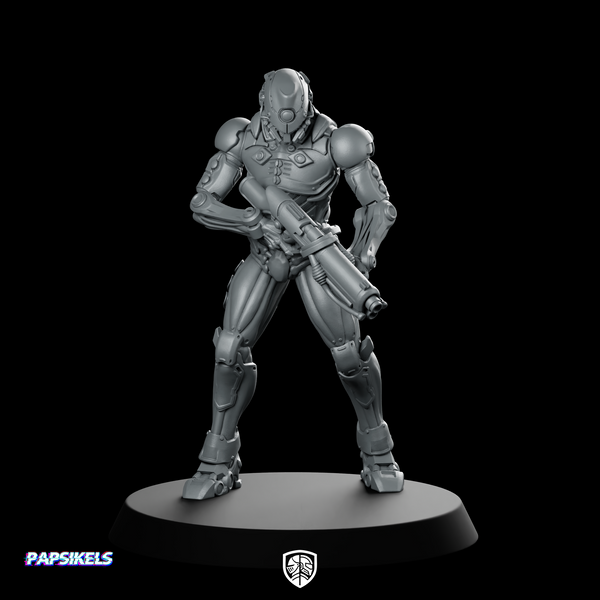 Silicon Cyborg Trooper 3 Miniature Sci-Fi Soldier