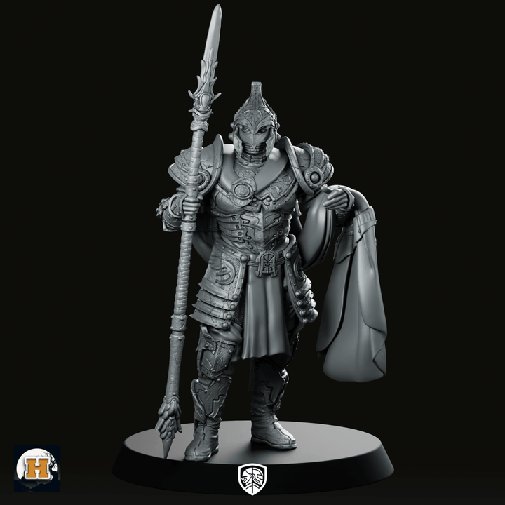 Sir Aglovale Alt Miniatuur Gepantserde Ridder Hellebaard