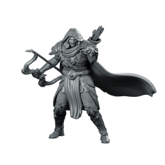 Sir Galahad Miniature Hooded Knight Archer Character - Haito - We Print Miniatures