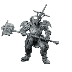 Sir Gawin 32Mm Miniature Chaos Knight Maul Miniature 360 Spin 01
