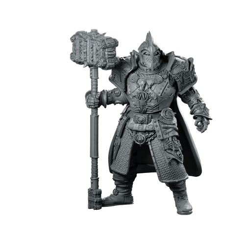 Sir Kay Miniature Armored Knight Warhammer Paladin - Haito - We Print Miniatures
