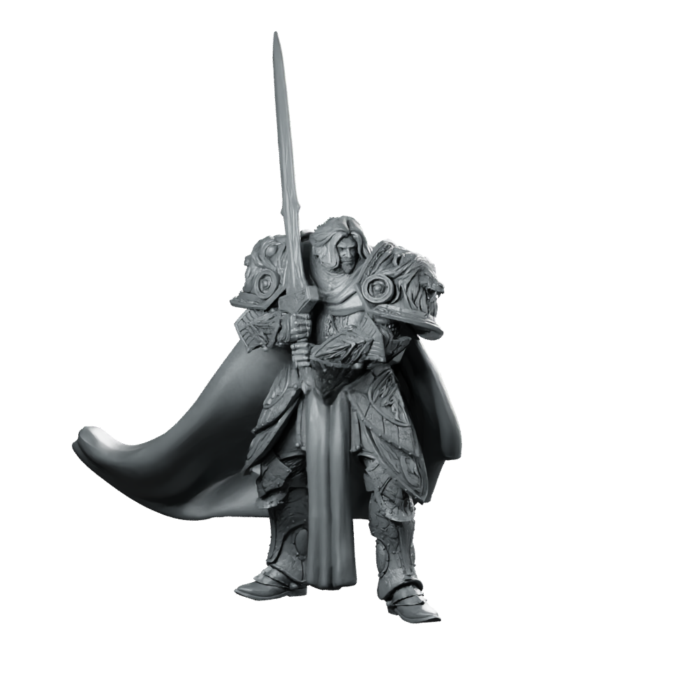 Sir Lancelot Lion Helmet 32Mm Lion Paladin Miniature 360 Spin 01