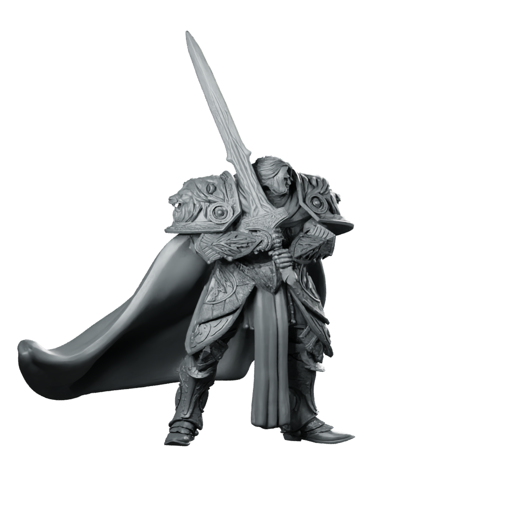 Sir Lancelot Lion Helmet 32Mm Lion Paladin Miniature 360 Spin 02