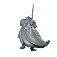 Sir Lancelot Lion Helmet 32Mm Lion Paladin Miniature 360 Spin 05