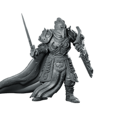 Sir Percival Miniature Armoured Knight Sword Shield - Haito - We Print Miniatures