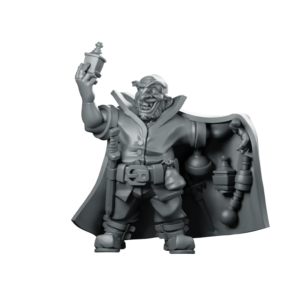 Siresias Dwarf Brewsmith Miniature Tavern NPC Ale Miniature 360 Spin 01