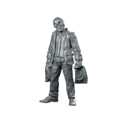 Skelerobber C SkeleGang Miniature Undead Heist Robber Miniature 360 Spin 01
