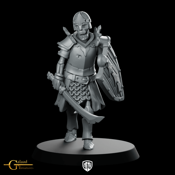 Skeleton 01 Miniature Skeletal Knight - Galaad - We Print Miniatures