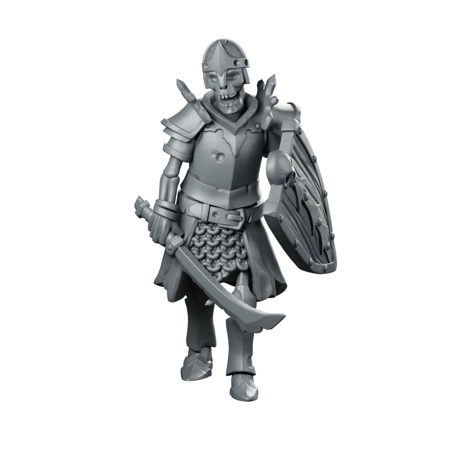 Skeleton 01 Miniature Skeletal Knight Miniature 360 Spin 01