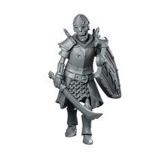 Skeleton 01 Miniature Skeletal Knight Miniature 360 Spin 01