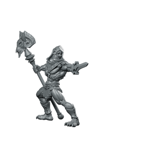 Skeletor 80's Hero Miniature Undead Skeletal Warrior Dark Miniature 360 Spin 01