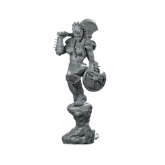 Skorra Bloodfist 32 Miniature Female Barbarian Warrior Miniature 360 Spin 01