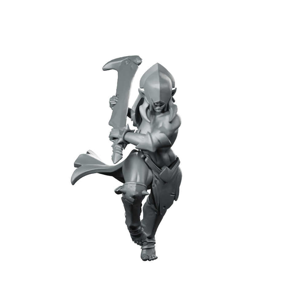 Skull Collectors D Miniature Birdfolk Reaver Miniature 360 Spin 01