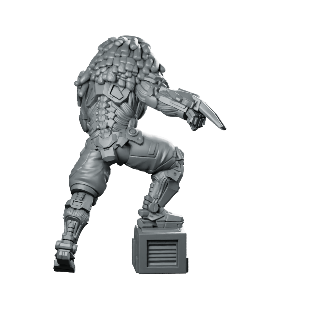 Skull Hunter v1 Miniature Cyberpunk Assassin Sci - fi - Unit9 - We Print Miniatures