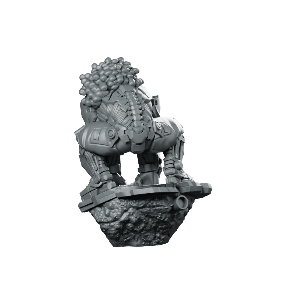 Skull Hunter v2 Miniature Cyberpunk Armored Trophy Stalker - Unit9 - We Print Miniatures