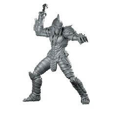 Berserker Skull Hunter 2 Miniature Alien Sci-Fi Warrior Miniature 360 Spin 01
