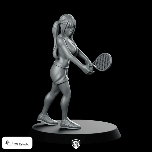 Skye Tennis Miniature Dynamic Female Sports Champion - RN Estudio - We Print Miniatures