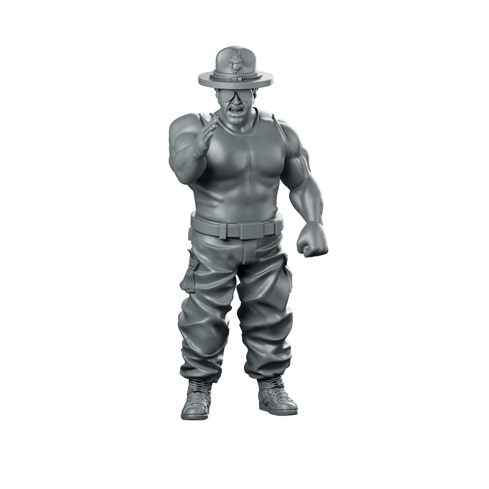 Slaughter Sergeant The Wrestler Burly Drill Sergeant Miniature 360 Spin 01