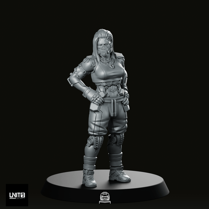 Sledge Arlo 1 Cyberpunk Miniature Cyborg Squad Leader