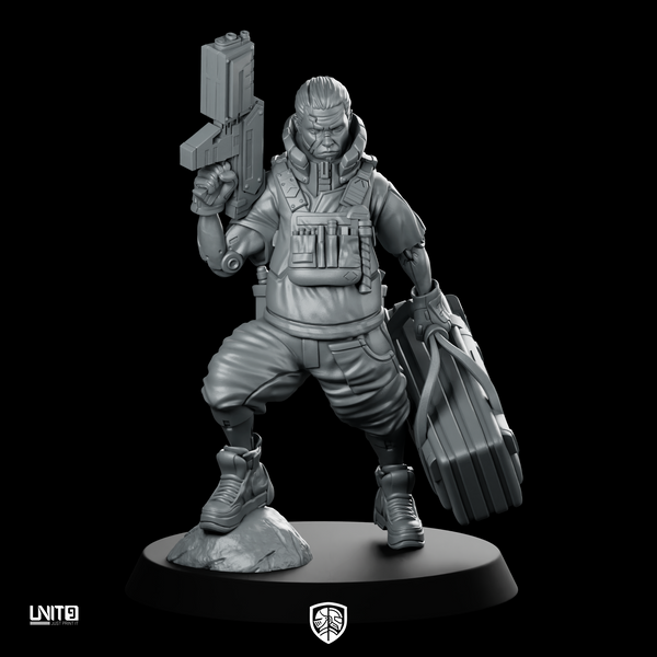 Slipstream 02 Cyberpunk Miniature Ammo Carrier Operative