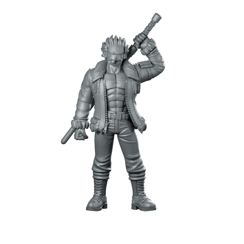 Smoker One Piece Miniature Cigar - Wielding Sci - Fi Hero - RN Estudio - We Print Miniatures