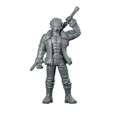 Smoker One Piece Miniature Cigar - Wielding Sci - Fi Hero - RN Estudio - We Print Miniatures