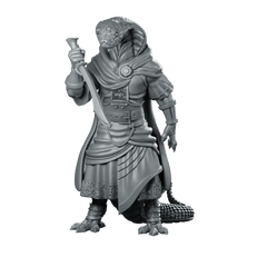 Snakerius Miniature Snakefolk Assassin Hooded Dagger Character - RN Estudio - We Print Miniatures