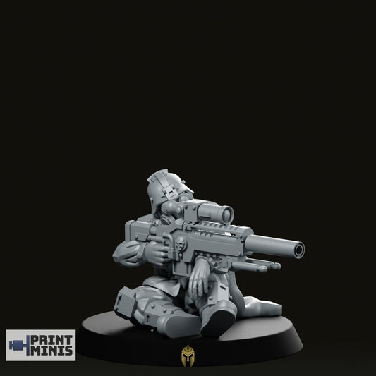 Sniper Pose 1 Miniature -PrintMinis - We Print Miniatures