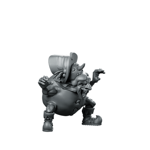 Snowman Goblin Miniature Winter Trickster RPG Tabletop - CastNPlay - We Print Miniatures