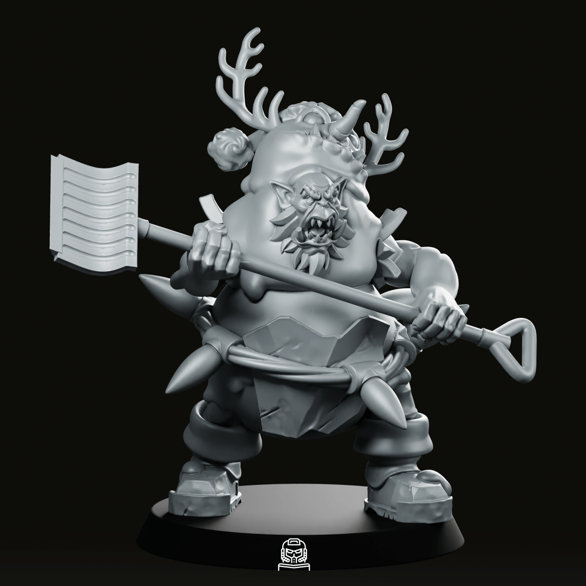 Snowman Orc Miniature - CastNPlay - We Print Miniatures